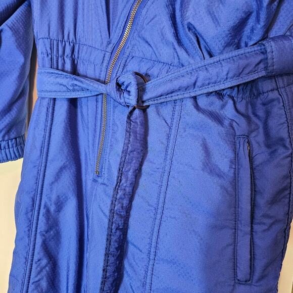 Rodeo Vintage Retro Ski Suit Snowsuit One Piece Unisex Royal Blue - Picture 6 of 15